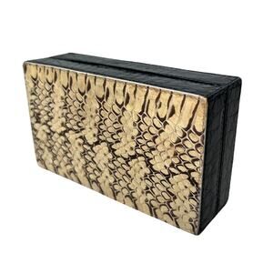 Nancy Gonzalez Snakeskin Crocodile Hard Case Box Clutch